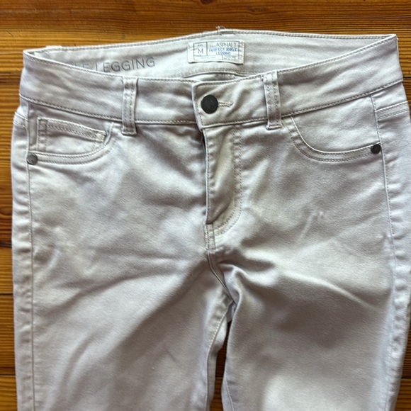 Blue asphalt brand tan stretchy pants/leggings - Picture 2 of 5